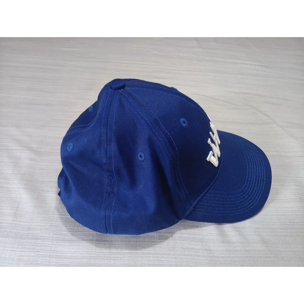 Timber Wolf Tobacco Advertising Blue Strapback Hat Cap